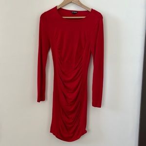 Express Red Sweater Dress Size S